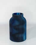 Blaue Vase Luna in Phantomblau, 3D-gedruckt – TAO Dekor