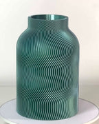 Vase Luna in Hawaii-Blau – changierender Farbwechsel im Licht (Video)